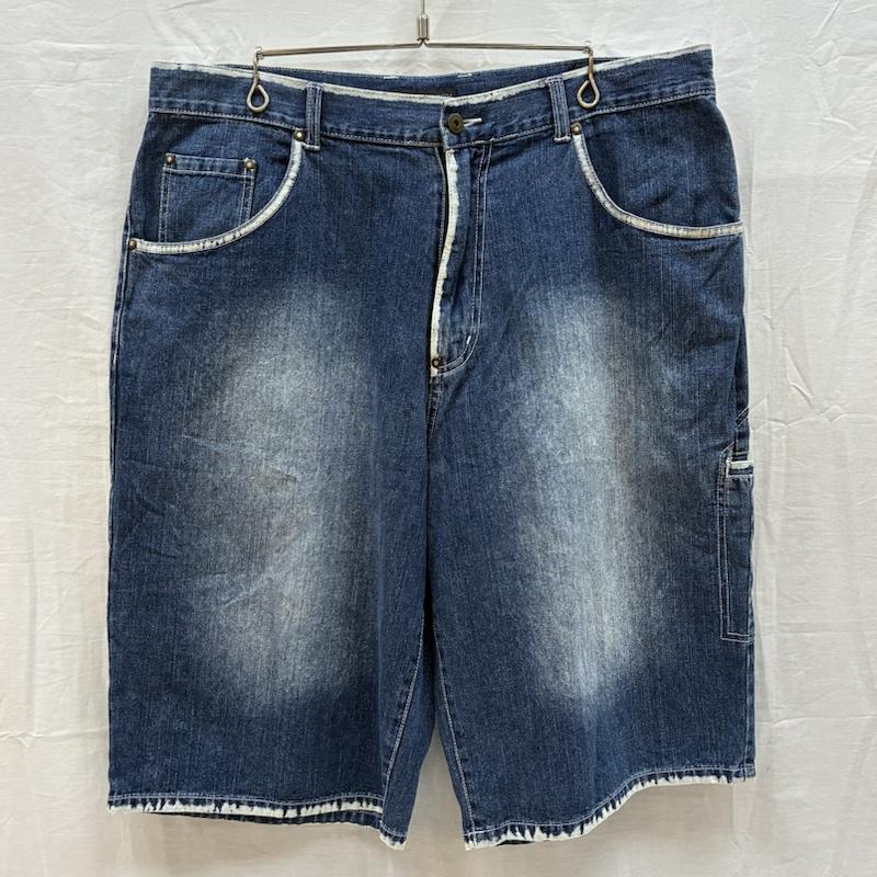 ヴィンテージ VINTAGE シャツ、ブラウス 半袖 GODBODY ゴッドボディ 90s 00s デニム シャツ バギー ショーツ セットアップ XL メンズ USED 古着 中古 50166050