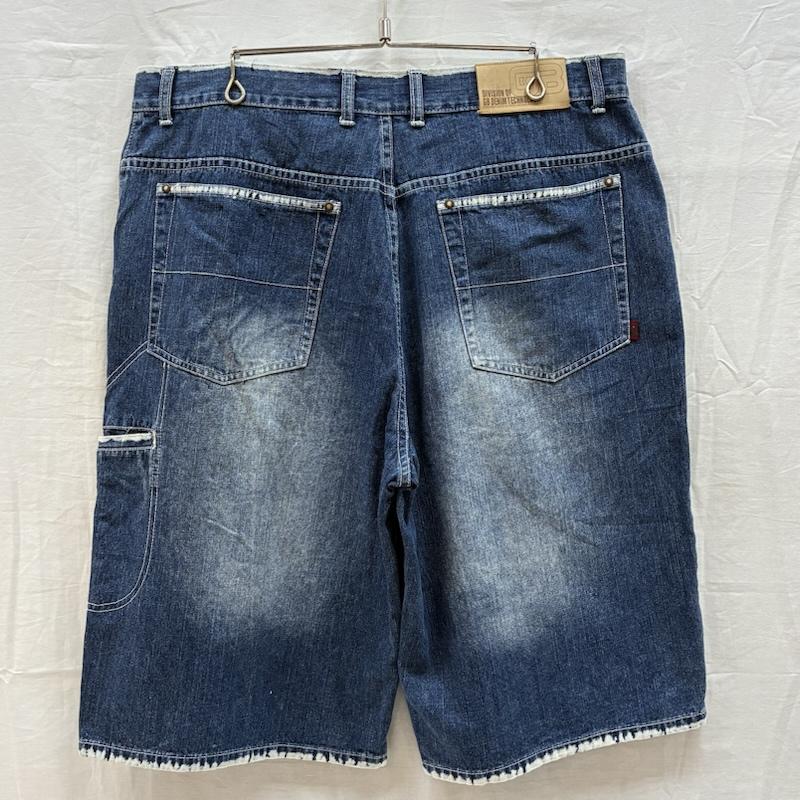 ヴィンテージ VINTAGE シャツ、ブラウス 半袖 GODBODY ゴッドボディ 90s 00s デニム シャツ バギー ショーツ セットアップ XL メンズ USED 古着 中古 50166050