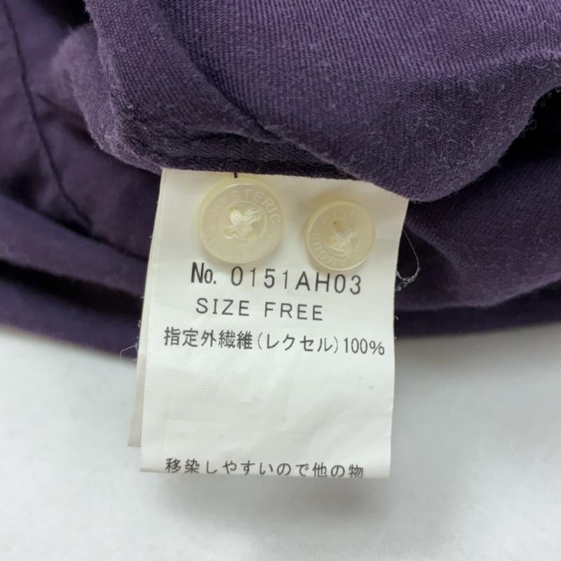 ヒステリックグラマー HYSTERIC GLAMOUR シャツ、ブラウス 半袖 ヒスガール ワッペン チェーン 刺繍 オープンカラー ボーリング シャツ 0151AH03 FREE レディース USED 古着 中古 50166051