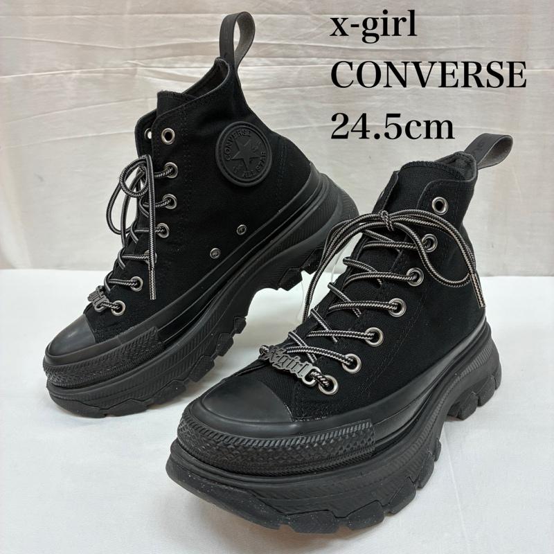 コンバース CONVERSE スニーカー スニーカー X-girl エックスガール トレックウェーブ オールスター ハイカット スニーカー 1SD417 24.5cm レディース USED 古着 中古 50166058