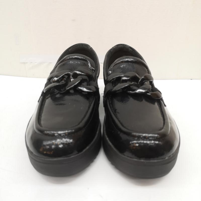 クラークス Clarks ローファー ローファー Zylah May ザイラ メイ ローファー クリンクルパテント 25.0cm 黒 / ブラック / black レディース USED 古着 中古 50166067