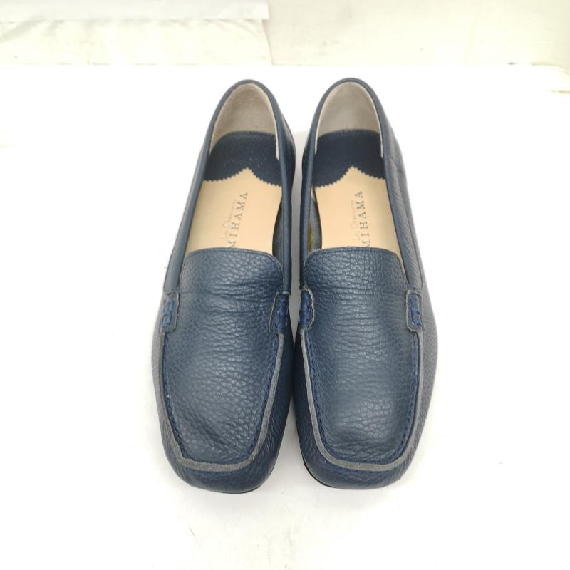 ミハマ MIHAMA ローファー ローファー シボ加工 レザー ローファー 23.0cm 紺 / ネイビー / navy レディース USED 古着 中古 50166068