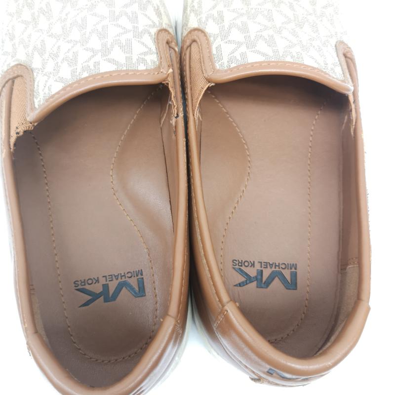 マイケルコース MICHAEL KORS スニーカー スニーカー FT23C モノグラム スリッポン スニーカー US：7.5 茶 / ブラウン / brown メンズ USED 古着 中古 50166076