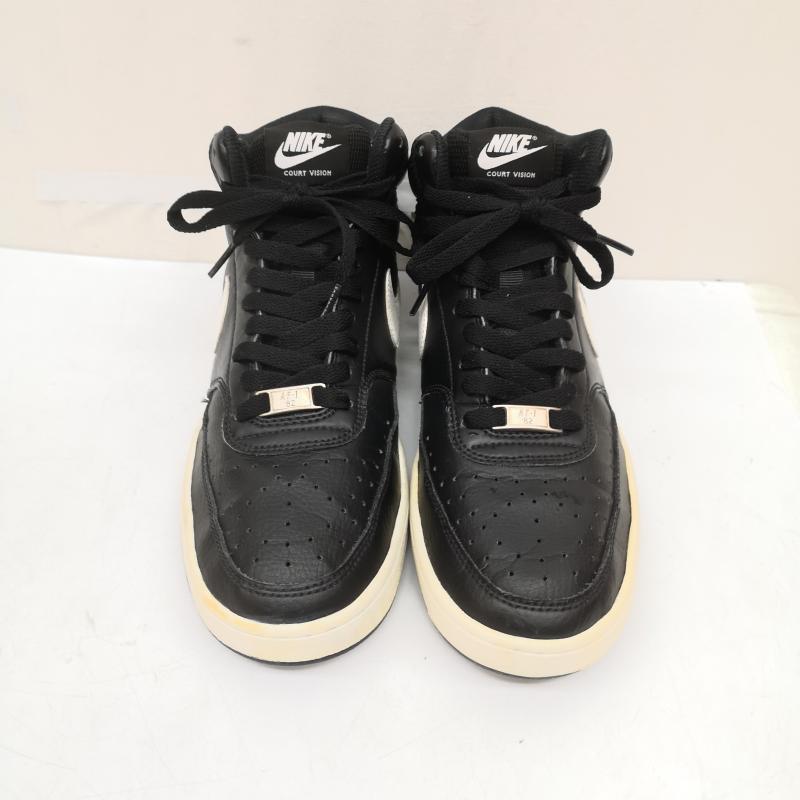 ナイキ NIKE スニーカー スニーカー コート ビジョン スニーカー Court Vision Mid Black White CD5466-001 26.5cm 黒 / ブラック / black メンズ USED 古着 中古 50166077