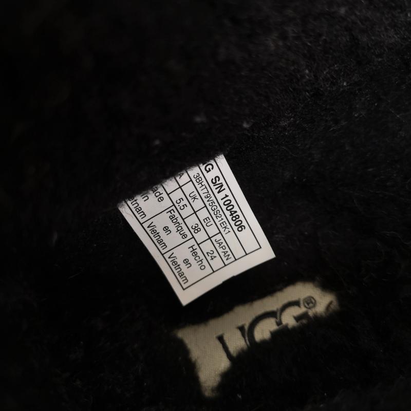 アグ UGG ブーツ 一般 2WAY モカシン スリッポン Alena アレーナ 24.0cm 黒 / ブラック / black レディース USED 古着 中古 50166078