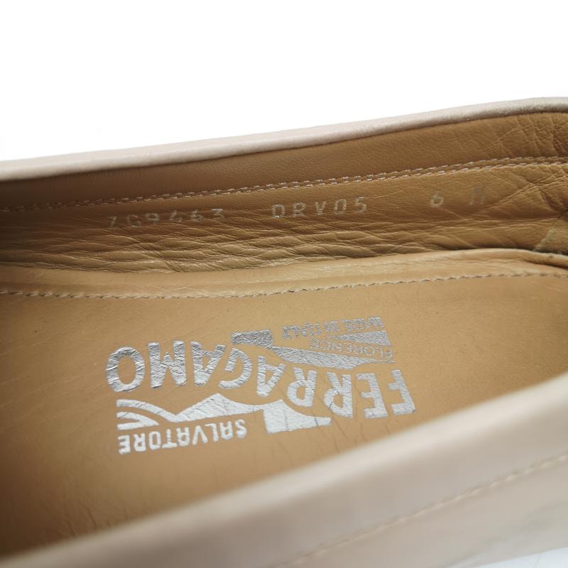 サルヴァトーレフェラガモ Salvatore Ferragamo スリッポン スリッポン ガンチーニ レザー ドライビング シューズ スリッポン 6 23.5cm 桃 / ピンク / pink レディース USED 古着 中古 50166080