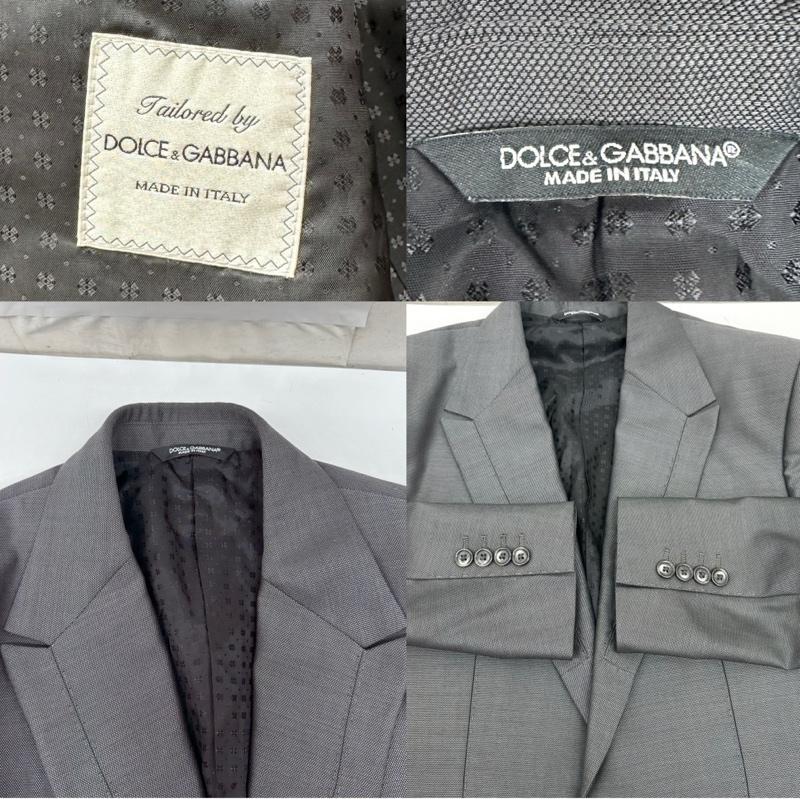 ドルチェアンドガッバーナ DOLCE&GABBANA スーツ スーツ テーラ－ド ジャケット ベスト スラックス 3ピース スーツ セットアップ 46 灰 / グレー / gray メンズ USED 古着 中古 50166085