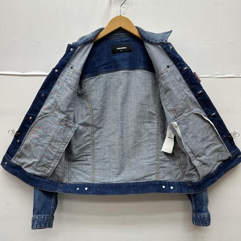 ディースクエアード DSQUARED2 ジャケット、上着 ジャンパー、ブルゾン Dan Jean Jacket ダン ジーン デニム ジャケット S74AM1061 46 インディゴ / インディゴ / Indigo メンズ USED 古着 中古 50166086