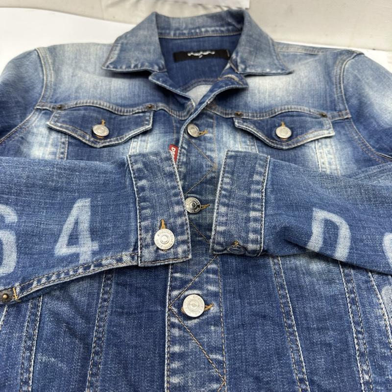ディースクエアード DSQUARED2 ジャケット、上着 ジャンパー、ブルゾン Dan Jean Jacket ダン ジーン デニム ジャケット S74AM1061 46 インディゴ / インディゴ / Indigo メンズ USED 古着 中古 50166086
