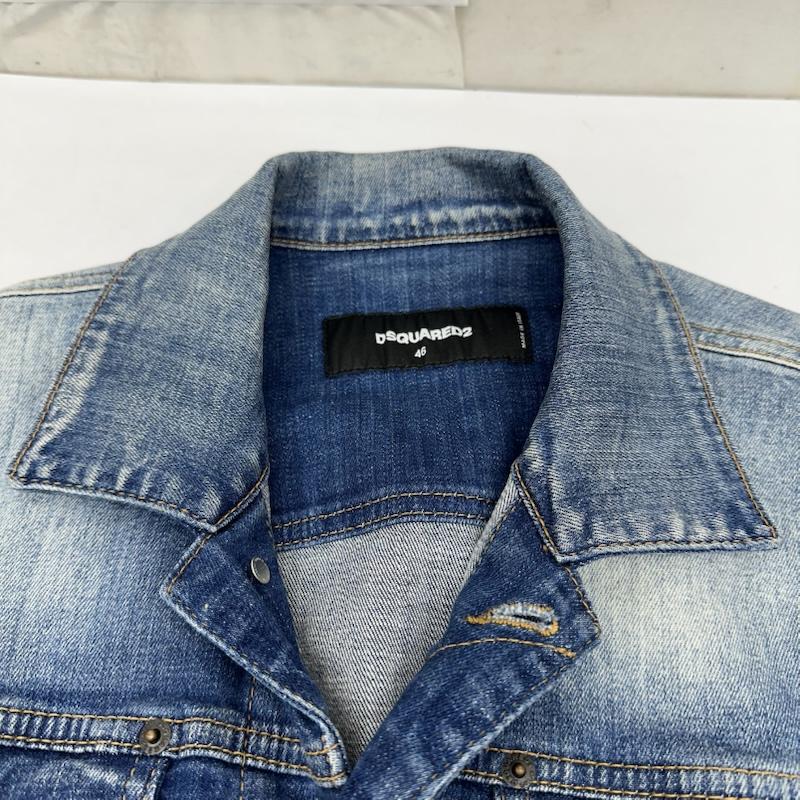 ディースクエアード DSQUARED2 ジャケット、上着 ジャンパー、ブルゾン Dan Jean Jacket ダン ジーン デニム ジャケット S74AM1061 46 インディゴ / インディゴ / Indigo メンズ USED 古着 中古 50166086