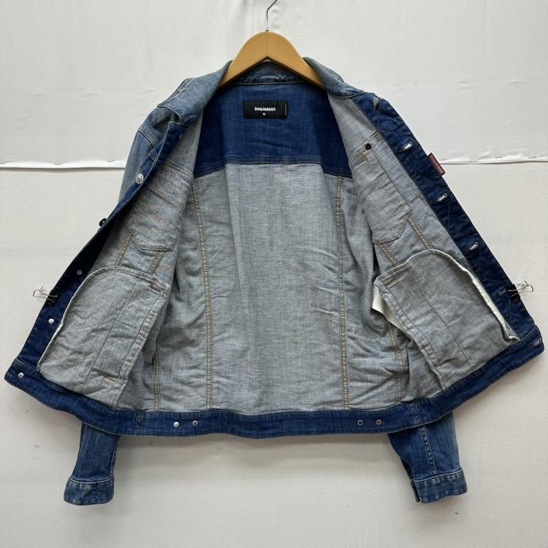 ディースクエアード DSQUARED2 ジャケット、上着 ジャンパー、ブルゾン Dan Jean Jacket ダン ジーン デニム ジャケット S74AM1061 48 インディゴ / インディゴ / Indigo メンズ USED 古着 中古 50166087