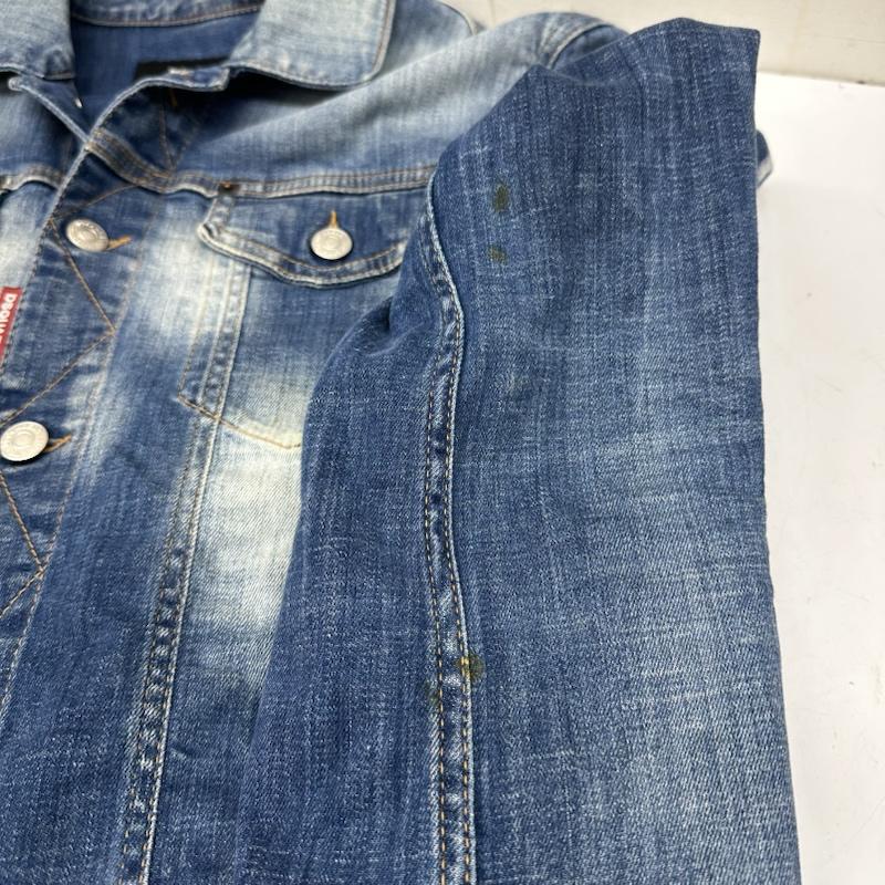 ディースクエアード DSQUARED2 ジャケット、上着 ジャンパー、ブルゾン Dan Jean Jacket ダン ジーン デニム ジャケット S74AM1061 48 インディゴ / インディゴ / Indigo メンズ USED 古着 中古 50166087
