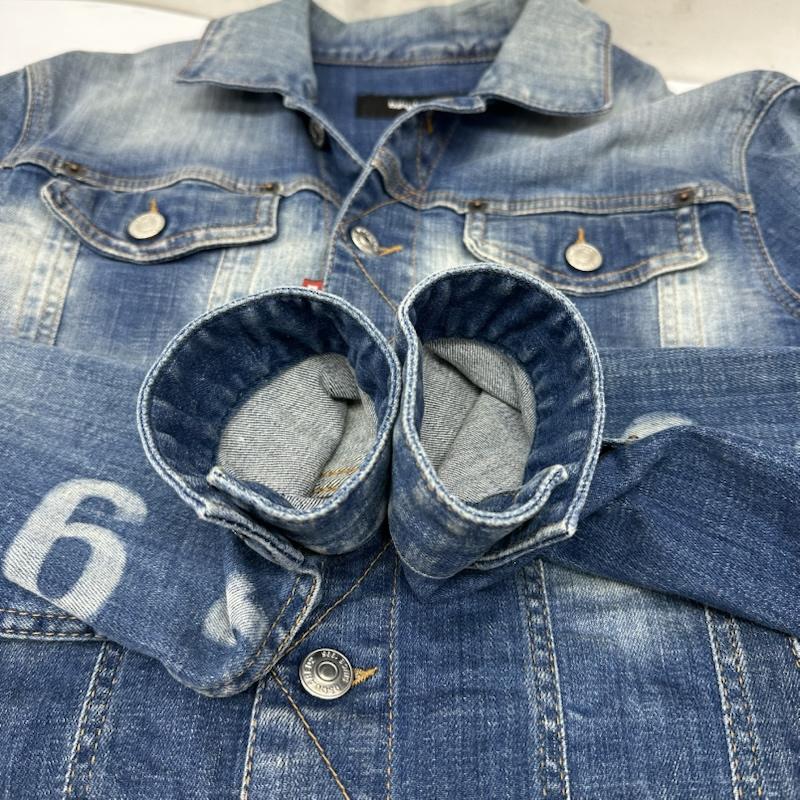 ディースクエアード DSQUARED2 ジャケット、上着 ジャンパー、ブルゾン Dan Jean Jacket ダン ジーン デニム ジャケット S74AM1061 48 インディゴ / インディゴ / Indigo メンズ USED 古着 中古 50166087