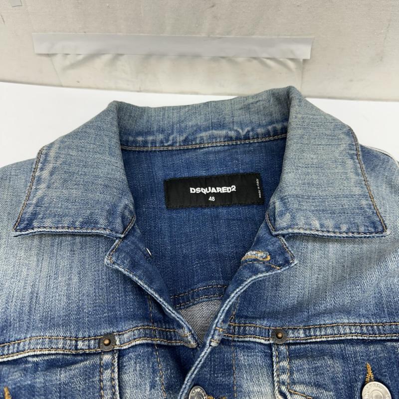 ディースクエアード DSQUARED2 ジャケット、上着 ジャンパー、ブルゾン Dan Jean Jacket ダン ジーン デニム ジャケット S74AM1061 48 インディゴ / インディゴ / Indigo メンズ USED 古着 中古 50166087