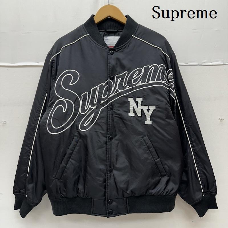 シュプリーム Supreme ジャケット、上着 ジャンパー、ブルゾン 20AW Contrast Script Varsity Jacket ナイロン スタジャン M 黒 / ブラック / black メンズ USED 古着 中古 50166088