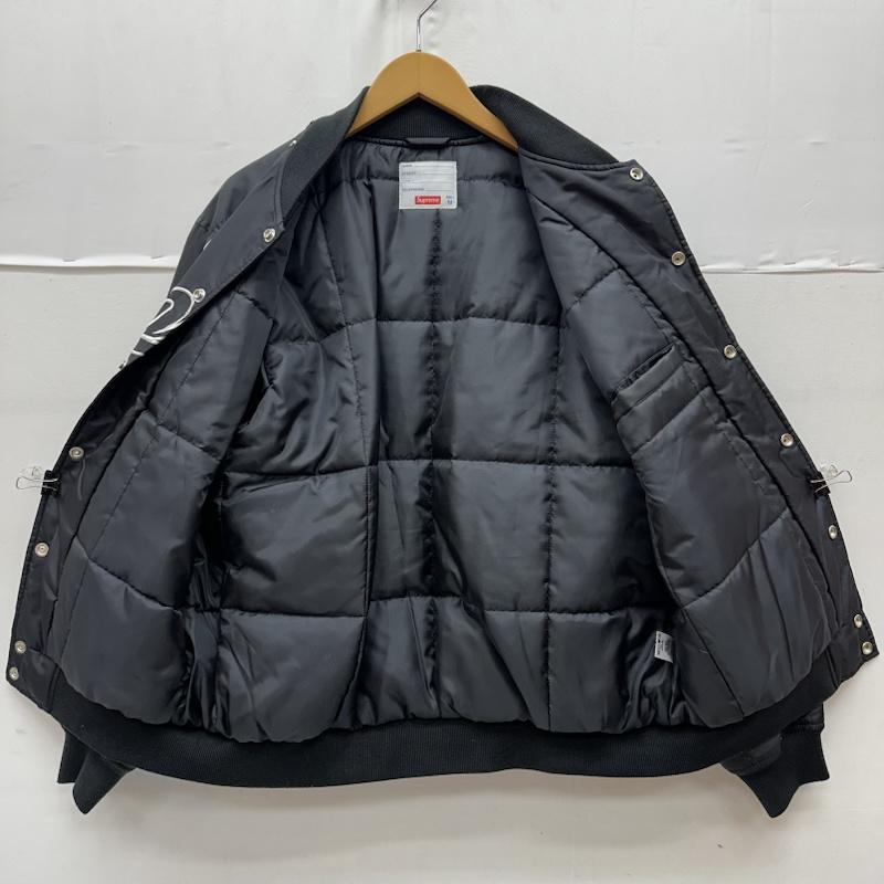 シュプリーム Supreme ジャケット、上着 ジャンパー、ブルゾン 20AW Contrast Script Varsity Jacket ナイロン スタジャン M 黒 / ブラック / black メンズ USED 古着 中古 50166088