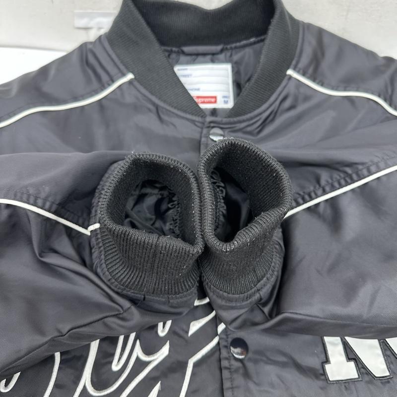 シュプリーム Supreme ジャケット、上着 ジャンパー、ブルゾン 20AW Contrast Script Varsity Jacket ナイロン スタジャン M 黒 / ブラック / black メンズ USED 古着 中古 50166088