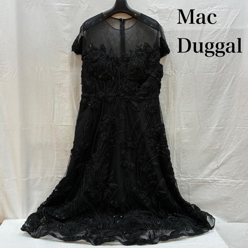 古着 USED ドレス カラードレス MAC DUGGAL マックドゥガル レース スパンコール ビジュー 装飾 エンブロイダリー ドレス 12 - レディース USED 古着 中古 50166089