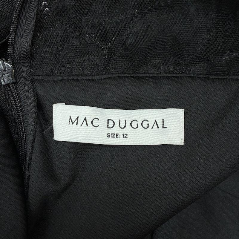 古着 USED ドレス カラードレス MAC DUGGAL マックドゥガル レース スパンコール ビジュー 装飾 エンブロイダリー ドレス 12 - レディース USED 古着 中古 50166089