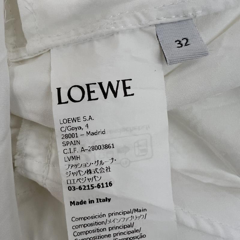 ロエベ LOEWE ワンピース ひざ丈スカート S359Y09XDO チュニック ドレス ワンピース size32 - 白 / ホワイト / white レディース USED 古着 中古 50166090