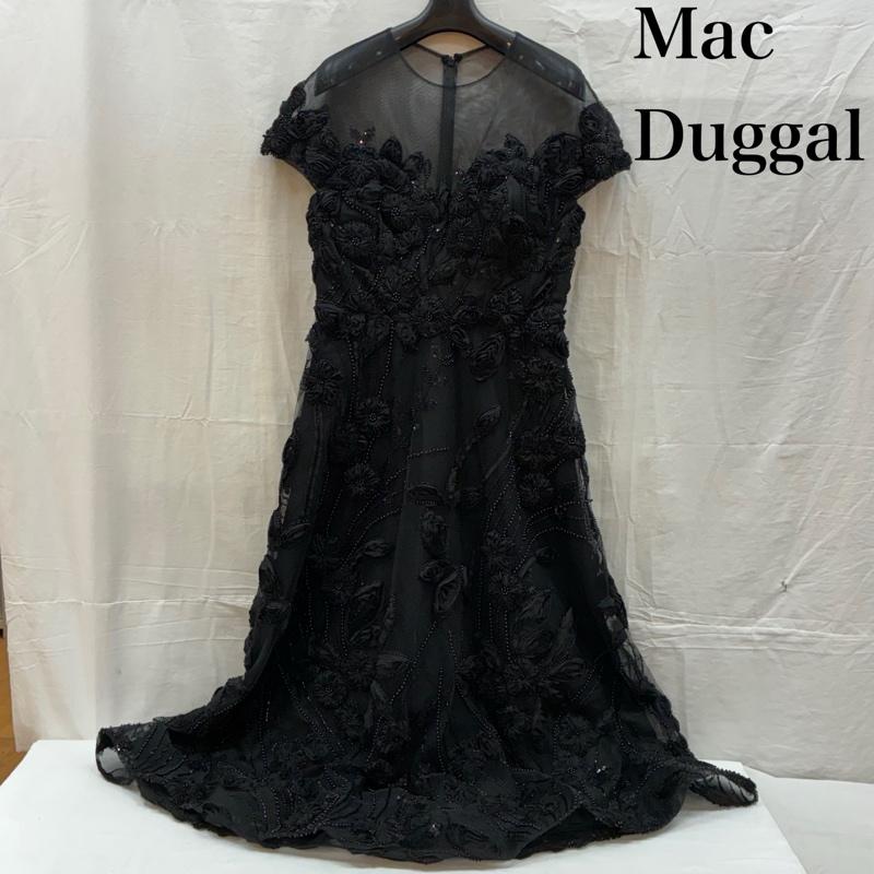 古着 USED ドレス カラードレス IEENA for MAC DUGGAL マックドゥガル レース スパンコール ビジュー 装飾 エンブロイダリー ドレス 8 レディース USED 古着 中古 50166091