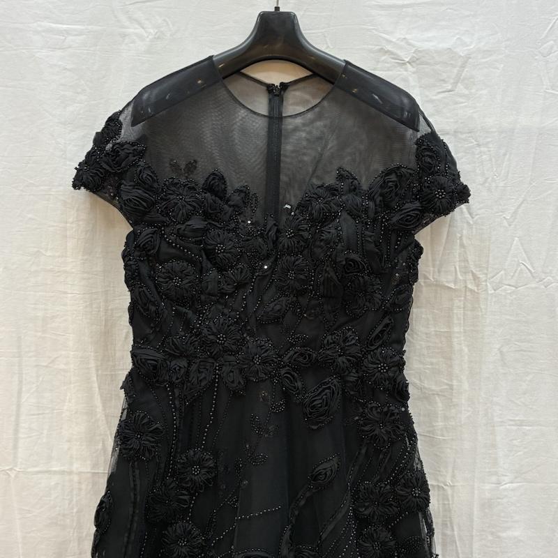 古着 USED ドレス カラードレス IEENA for MAC DUGGAL マックドゥガル レース スパンコール ビジュー 装飾 エンブロイダリー ドレス 8 レディース USED 古着 中古 50166091