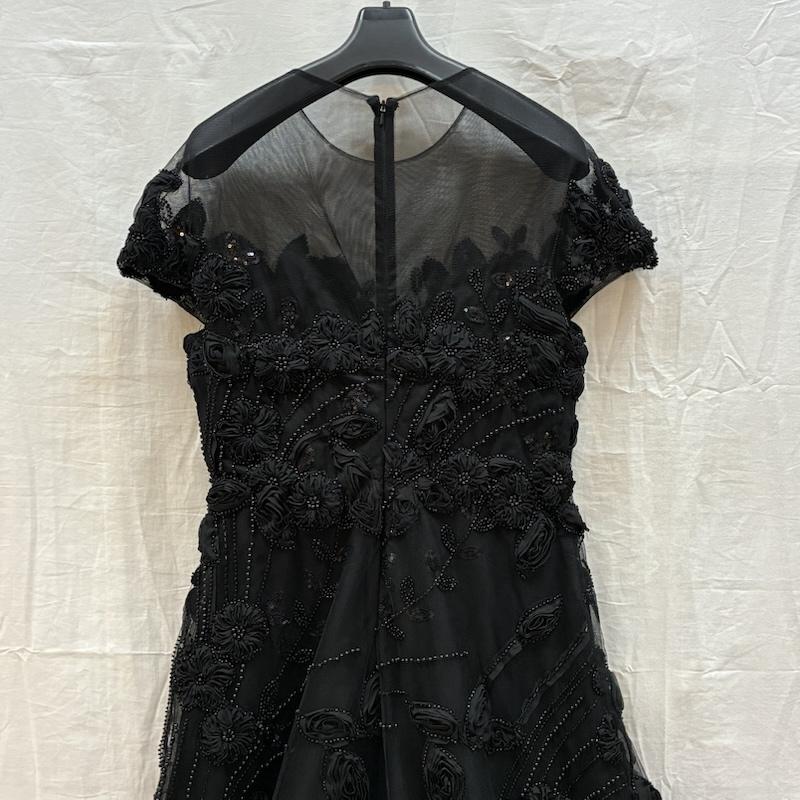 古着 USED ドレス カラードレス IEENA for MAC DUGGAL マックドゥガル レース スパンコール ビジュー 装飾 エンブロイダリー ドレス 8 レディース USED 古着 中古 50166091