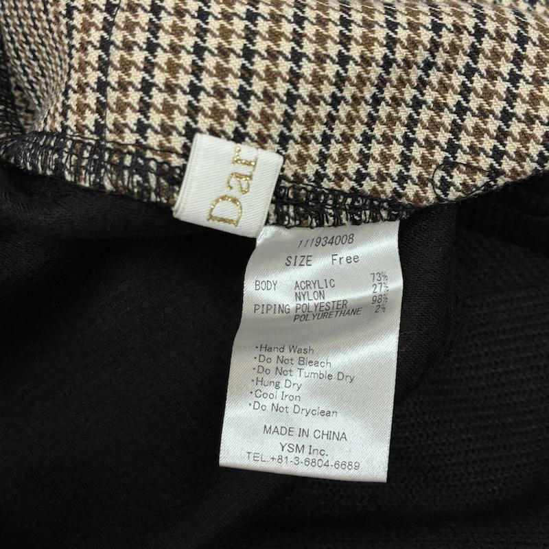 古着 USED ワンピース ロングスカート Darich ダーリッチ スリット チェック スリム ワンピース ロング ニット リボン 111934008 FREE レディース USED 古着 中古 50166094
