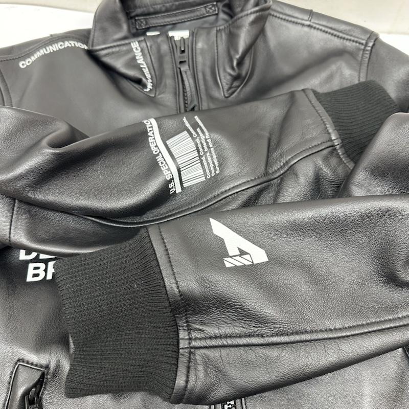 アヴィレックス AVIREX ジャケット、上着 レザージャケット AVIREX FLYER S RECON ラム レザー ジャケット 6111052 L 黒 / ブラック / black メンズ USED 古着 中古 50166098