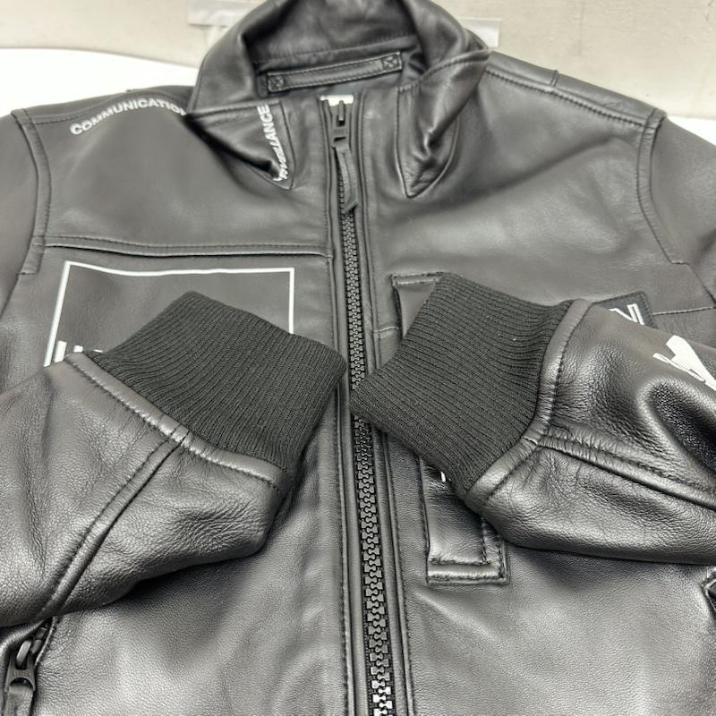 アヴィレックス AVIREX ジャケット、上着 レザージャケット AVIREX FLYER S RECON ラム レザー ジャケット 6111052 L 黒 / ブラック / black メンズ USED 古着 中古 50166098