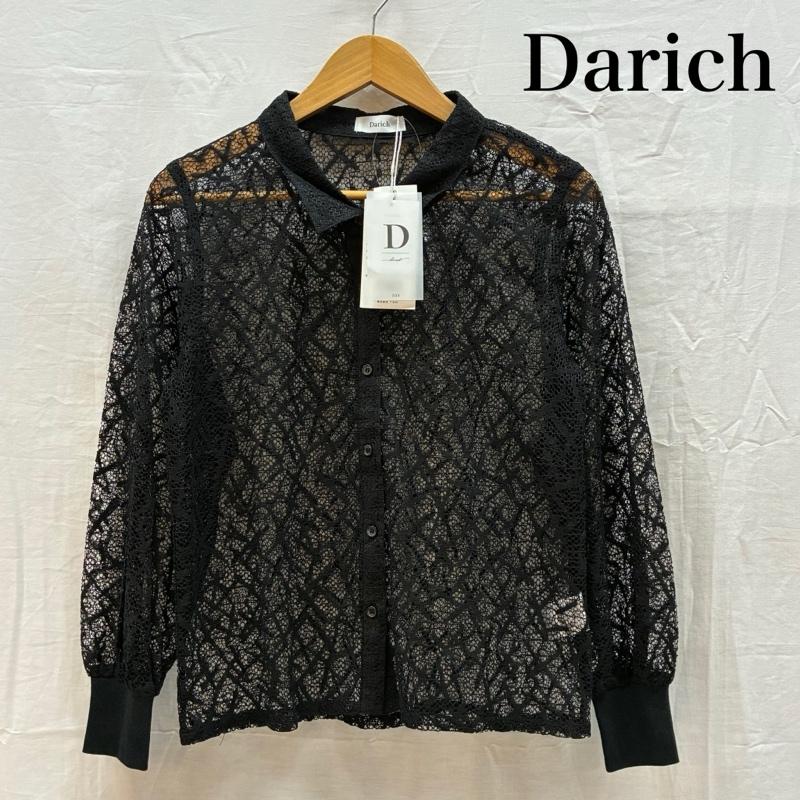 古着 USED シャツ、ブラウス 長袖 Darich ダーリッチ レース 袖リブ ボタンシャツ インナー キャミソール セット 112131034 FREE レディース USED 古着 中古 50166099