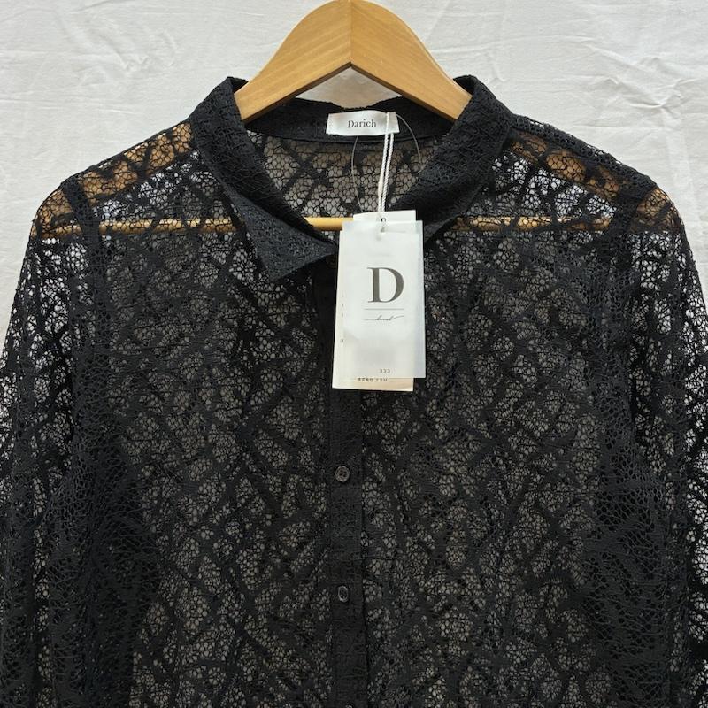 古着 USED シャツ、ブラウス 長袖 Darich ダーリッチ レース 袖リブ ボタンシャツ インナー キャミソール セット 112131034 FREE レディース USED 古着 中古 50166099
