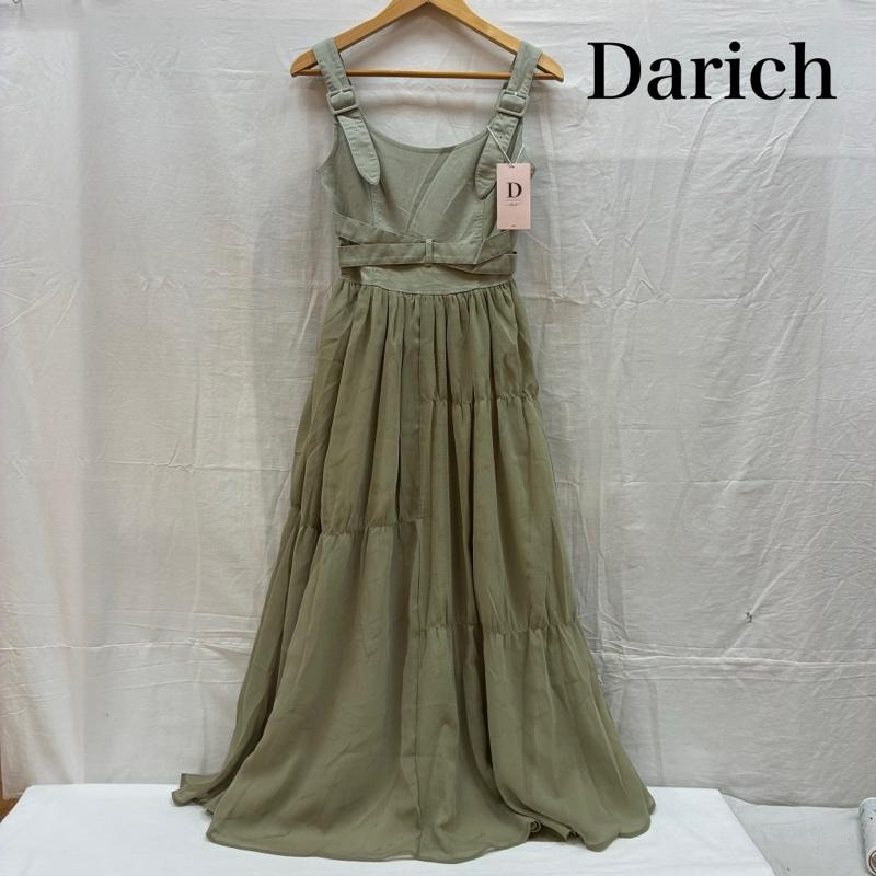 古着 USED ワンピース ロングスカート Darich ダーリッチ チュール ドッキング ワンピース コルセットトップ フレア スカート 112024008 FREE レディース USED 古着 中古 50166103