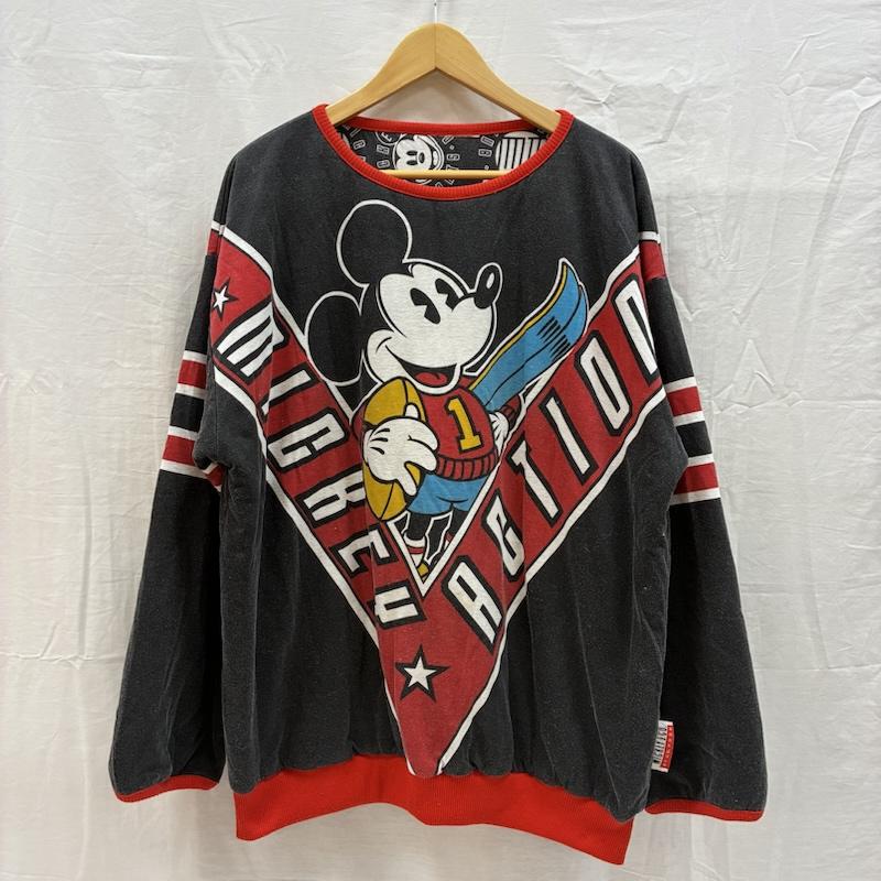 ディズニー Disney トレーナー 長袖 80s 90s ミッキーマウス リバーシブル トレーナー ヴィンテージ - メンズ USED 古着 中古 50166106