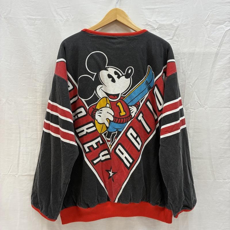ディズニー Disney トレーナー 長袖 80s 90s ミッキーマウス リバーシブル トレーナー ヴィンテージ - メンズ USED 古着 中古 50166106