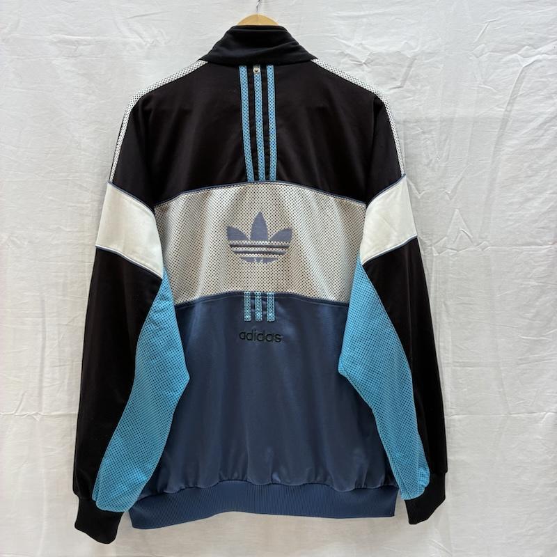 アディダス adidas ジャケット、上着 ジャンパー、ブルゾン 80s 90s トレフォイル 刺繍 ドット 切替 トラックジャケット ジャージ ヴィンテージ - メンズ USED 古着 中古 50166107