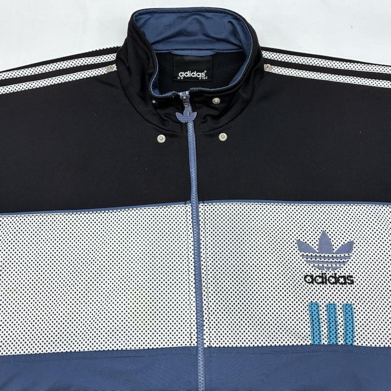 アディダス adidas ジャケット、上着 ジャンパー、ブルゾン 80s 90s トレフォイル 刺繍 ドット 切替 トラックジャケット ジャージ ヴィンテージ - メンズ USED 古着 中古 50166107
