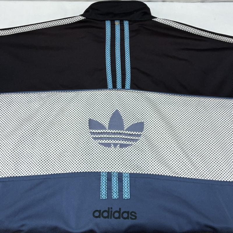 アディダス adidas ジャケット、上着 ジャンパー、ブルゾン 80s 90s トレフォイル 刺繍 ドット 切替 トラックジャケット ジャージ ヴィンテージ - メンズ USED 古着 中古 50166107