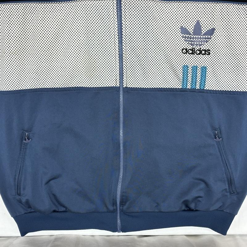 アディダス adidas ジャケット、上着 ジャンパー、ブルゾン 80s 90s トレフォイル 刺繍 ドット 切替 トラックジャケット ジャージ ヴィンテージ - メンズ USED 古着 中古 50166107