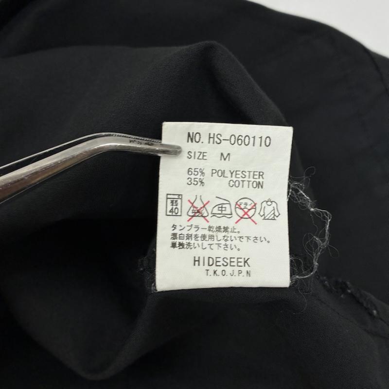 ハイドアンドシーク HIDE AND SEEK シャツ、ブラウス 半袖 チェーンステッチ 刺繍 ロゴ オープンカラー ボーリング シャツ HS-060110 M メンズ USED 古着 中古 50166109