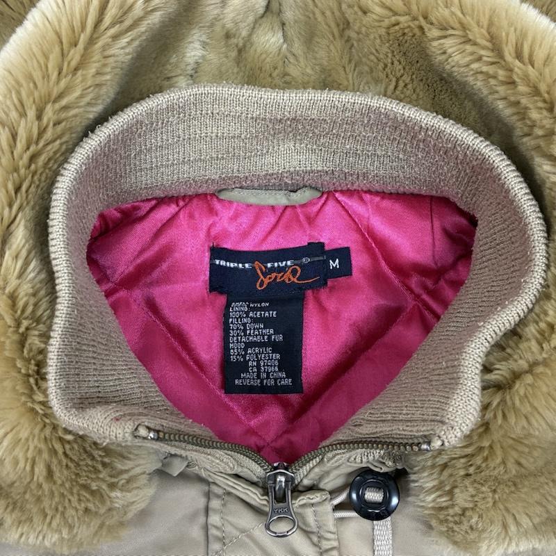 ヴィンテージ VINTAGE ジャケット、上着 フライトジャケット Triple Five Soul 90s N-2B フライトジャケット 短丈 ファー ボア 中綿 キルティング アーカイブ M レディース USED 古着 中古 50166113