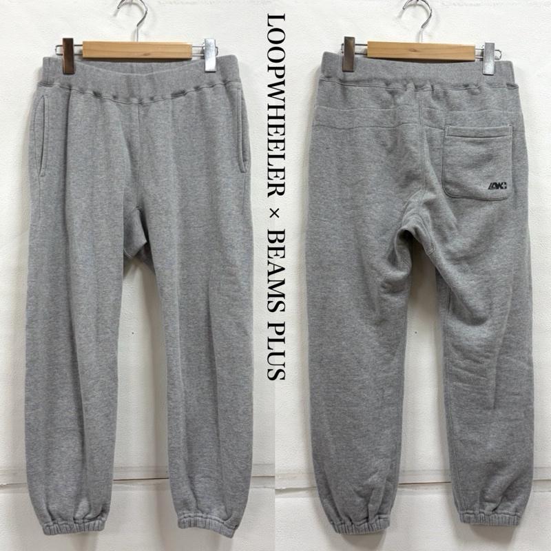ループウィラー LOOPWHEELER パンツ ワークパンツ、ペインターパンツ BEAMS PLUS コラボ 別注 スウェット パンツ バック ポケット ロゴ S メンズ USED 古着 中古 50166114