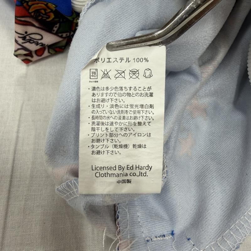 エドハーディー Ed Hardy ジャケット、上着 ジャケット、ブレザー スカル ローズ 総柄 プリント トラックジャケット ダブルジップ ジャージ ユニセックス M 総柄 X ロゴ、文字 X プリント 青 / ブルー / blue X 赤 / レッド / red X 白 / ホワイト / white メンズ USED 古着 中古 50166116