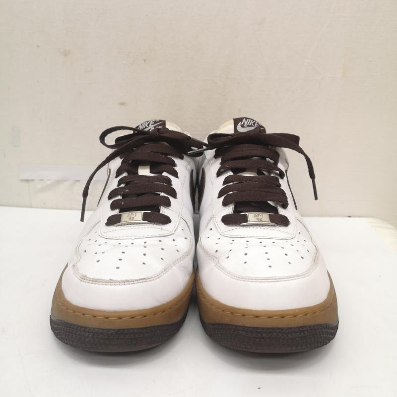 ナイキ NIKE スニーカー スニーカー 315122-121 AIR FORCE 1 LOW 07 エアフォース 1 ガムソール 27.5cm 白 / ホワイト / white X 茶 / ブラウン / brown メンズ USED 古着 中古 50166125