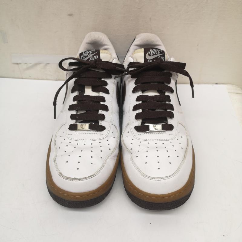 ナイキ NIKE スニーカー スニーカー 315122-121 AIR FORCE 1 LOW 07 エアフォース 1 ガムソール 27.5cm 白 / ホワイト / white X 茶 / ブラウン / brown メンズ USED 古着 中古 50166125