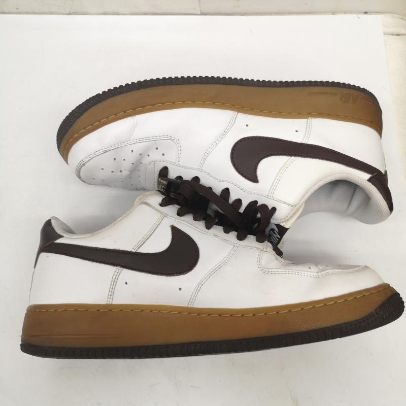 ナイキ NIKE スニーカー スニーカー 315122-121 AIR FORCE 1 LOW 07 エアフォース 1 ガムソール 27.5cm 白 / ホワイト / white X 茶 / ブラウン / brown メンズ USED 古着 中古 50166125