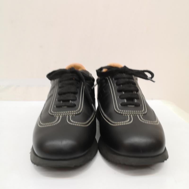 エルメス HERMES スニーカー スニーカー クイック Hロゴ レザー スニーカー 厚底 37 24.0cm 黒 / ブラック / black レディース USED 古着 中古 50166131