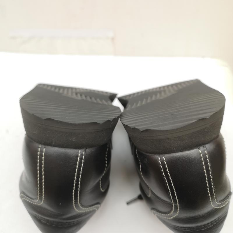 エルメス HERMES スニーカー スニーカー クイック Hロゴ レザー スニーカー 厚底 37 24.0cm 黒 / ブラック / black レディース USED 古着 中古 50166131