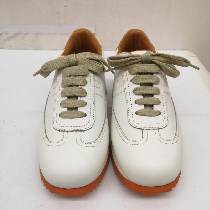 エルメス HERMES スニーカー スニーカー クイック Hロゴ レザー スニーカー 厚底 35 22.0cm 白 / ホワイト / white レディース USED 古着 中古 50166132