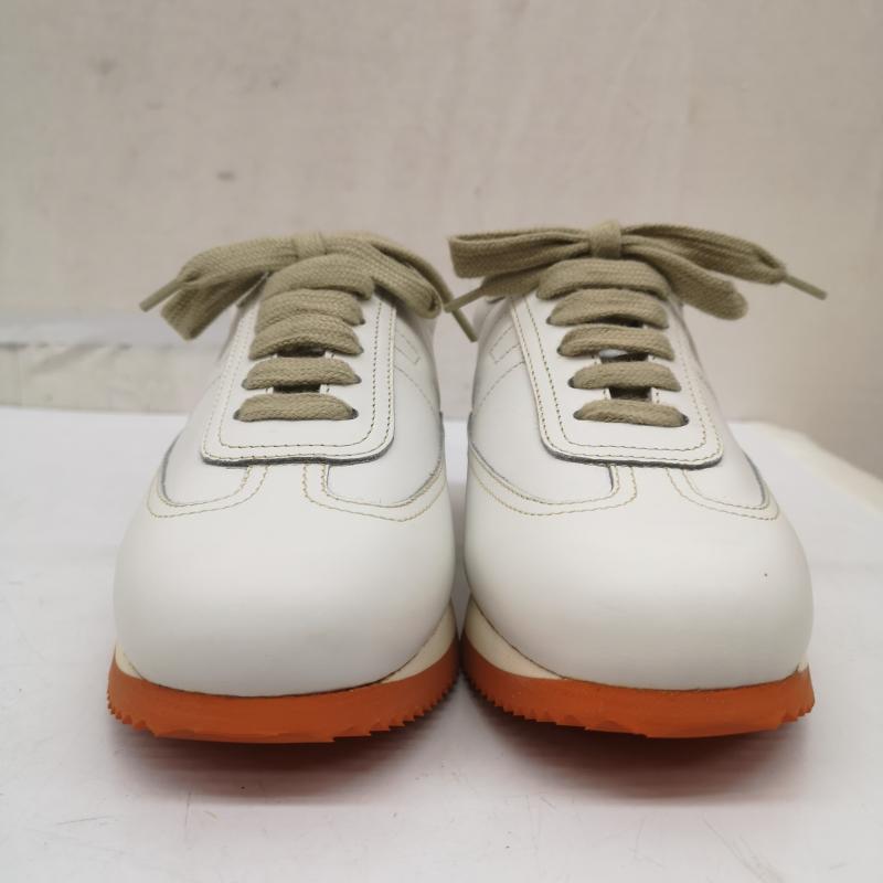 エルメス HERMES スニーカー スニーカー クイック Hロゴ レザー スニーカー 厚底 35 22.0cm 白 / ホワイト / white レディース USED 古着 中古 50166132